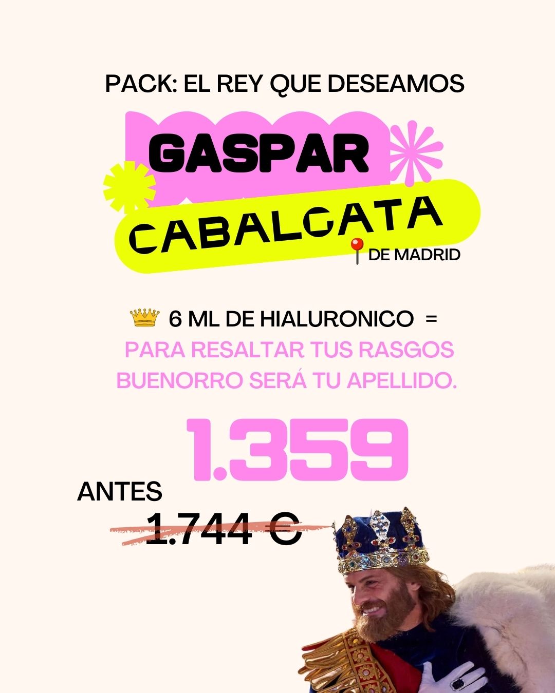 Pack: Gaspar de Cabalgata de Madrid