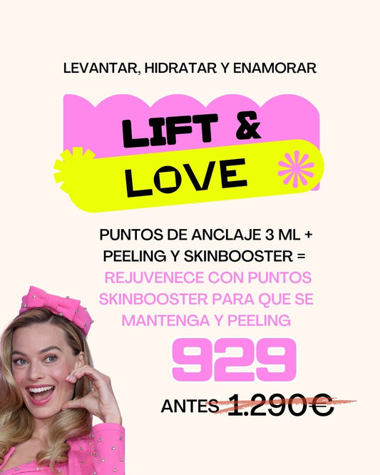 Pack: Lift and Love: Puntos de anclaje + peeling + Skinbooster