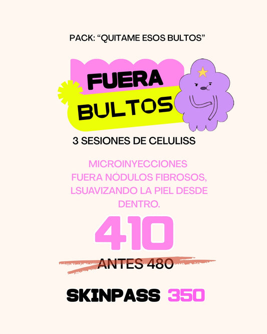 Pack: FUERA BULTOS 3 sesiones Celulitis